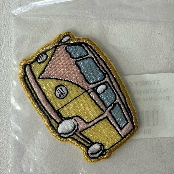 NWT Stoney Clover Lane Colorful Van Embroidered Patch - Picture 1 of 1